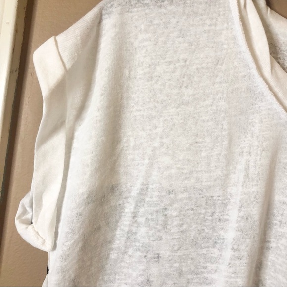 Umgee Mixed Print‎ Short Sleeve Top Dalmatian White Small - Picture 5 of 6